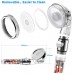 Handheld High Pressure Showerhead with Mineral Stone Beads Filter, Eco-Stop Button, 3 Spray Modes